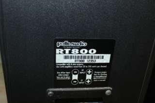 Polk Audio Floor Standing Speakers RT800 11979 20 to 250 Watt  