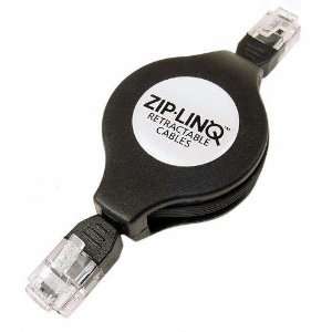  ZIP LINQ Retractable Phone/Modem 6P4C RJ12 Cord 