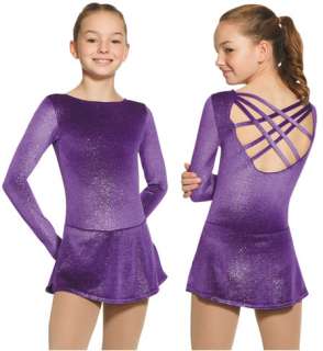 New Mondor Figure Skating Dress 2728   Purple  