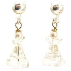     Clear Glass Angel Droppers [Jewellery]