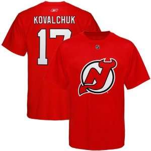  NHL Reebok New Jersey Devils #17 Ilya Kovalchuk Red Net 
