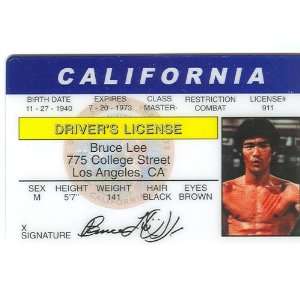  Bruce Lee   Collector Card 