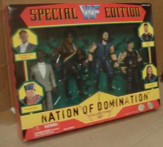 WWF Jakks Nation Of Domination Collectors Set MIB WWE  