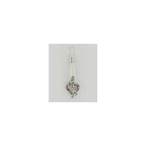 Heart with Bow (Muti Colors) Cell Phone Charm Ornament (CH431CL) for 