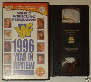 wwe WWF 1996 YEAR IN REVIEW ~ Coliseum Video vhs in box  