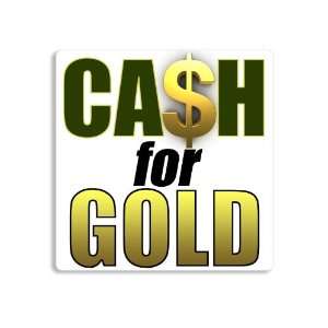  Cash For Gold Square Business Window Sticker Everything 