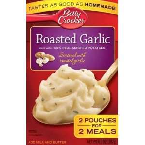 Betty Crocker Roasted Garlic 100% Real Mashed Potatoes 6.6 oz (Pack of 