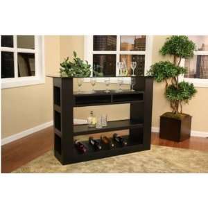  713603 I Shadow Wine Bar Finished in Black with Two Sloan 