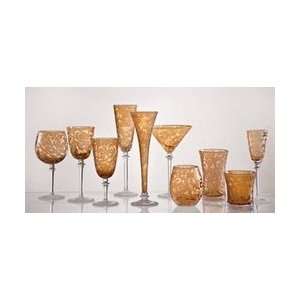  Skyros Designs Wine Glass   Amber Patio, Lawn & Garden