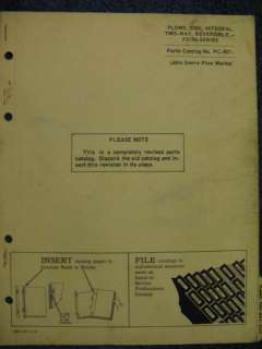 John Deere F215H Disk Plow Parts Catalog Manual  