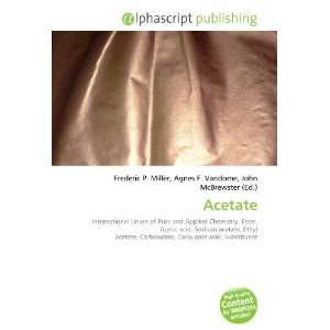  Acetate (9786132696403) Books