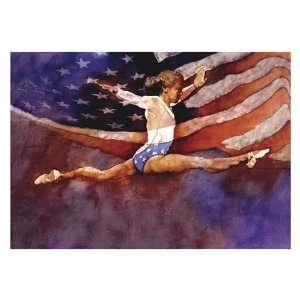  C. Michael Dudash   Olympic Gymnasts Canvas