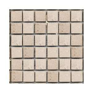  Tesoro Pietra Antica 1 x 1 Beige Travertine Mosaic Tile 