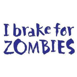   Zombies   6 BLUE Vinyl Decal Window Sticker by Ikon Sign Automotive