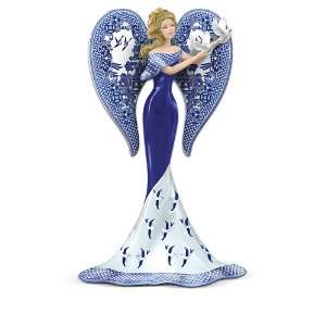  Angels Of Blue Willow Figurine Collection