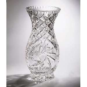  Crystal Vase   Pinwheel   14 inches