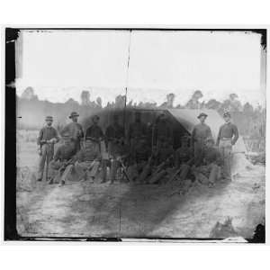 Civil War Reprint Petersburg, Virginia. Group of 3d Indiana Cavalry 