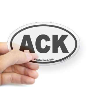  Nantucket ACK Euro Euro Oval Sticker by  Arts 