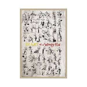 Wimpy Kid Doodles Framed Poster