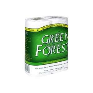  Green Forest White Bath Tissue 2 Ply    4 Rolls Office 