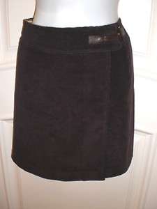 Jenne Maac Corduroy Wrap Short Skirt sz S / 6  