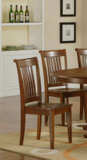 SET OF 2 PORTLAND DINING ROOM KITCHEN WOOD SEAT CHAIRS  