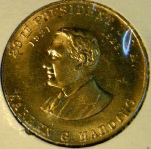 Warren G. Harding MINT Version #1 Commemorative Bronze Medal   Token 
