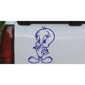Tweety Bird Cartoons Car Window Wall Laptop Decal Sticker    Blue 14in 