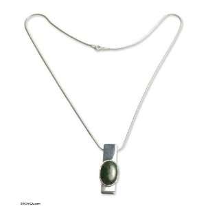  Chrysocolla pendant necklace, Minimalism Jewelry