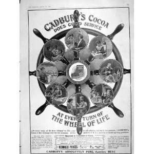  1905 CADBURYS COCOA ADVERTISEMENT DRINKING CHOCOLATE