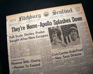 Great APOLLO 13 Splashdown Space Mission 1970 Newspaper  