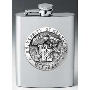 Kentucky Wildcats 8 oz Stainless Steel Flask   NCAA College Athletics 