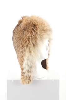 VINTAGE 60s Canadian Lynx Fur Light Snow Bunny TRAPPER Winter Couture 