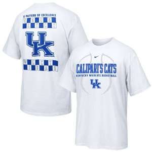   Kentucky Wildcats White Caliparis Cats T shirt