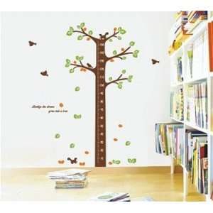  Large Tree Height Measurement Growth Chart with Quote Wall 