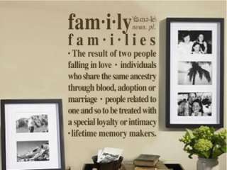Definition of family Vinyl Wall Lettering Words Sticky  