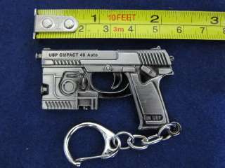 Metal Gun Weapon Key Chain   USP Cmpact 45 Auto Pistal no. 3327  