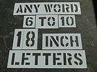 WORD 10 18 Letters 1/8 LDPE NO PARKING FIRE LANE RESE