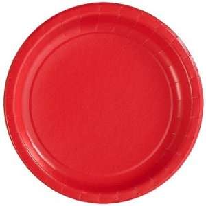Candy Apple Red Paper Dinner Plates, 24 Pack  Kitchen 