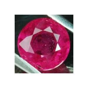  Red   Pink Ruby, 3.26ct., About 8mm Round and 5mm Deep 