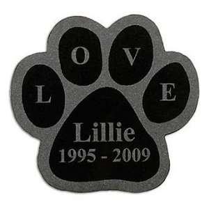  Laser Engraved Paw Print Pet Memorial Plaque   Frontgate 
