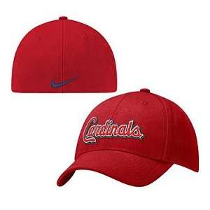  Nike St. Louis Cardinals Red Swoosh Flex Fit Hat Sports 