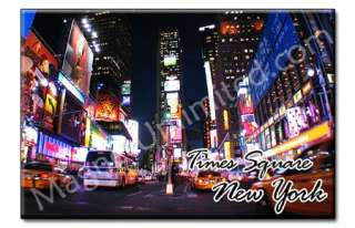 Times Square   New York City Souvenir Fridge Magnet #1  