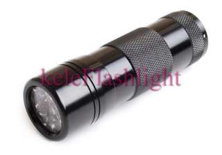 Ultra Violet UV (380 385nm) 12 LED Flashlight + Holster  