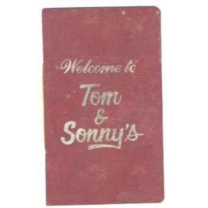    Tom and Sonnys Menu Wichita Kansas 1980s 
