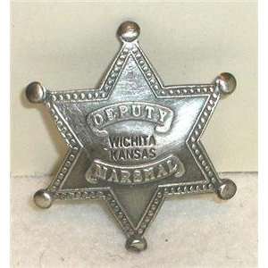  Deputy Marshal Wichita Kansas Old West Police Badge 