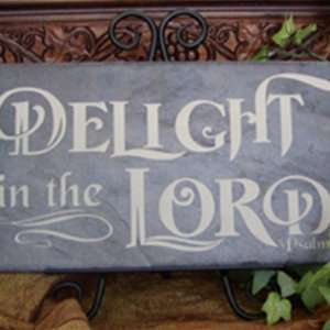  Delight in the Lord 12 x 6 MasterStone