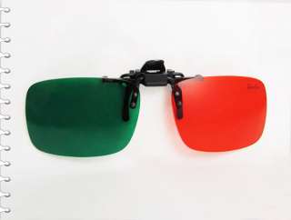 Red&Green/Cyan Clip On 3D Anaglyph Glasses GN5001 NEW  