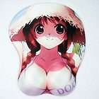 3D Sexy Anime Shining Wind Silicon Wrist Rest Mouse Pad Figure 