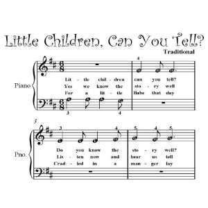   You Tell Easiest Beginner Piano Sheet Music Christmas Carol Books